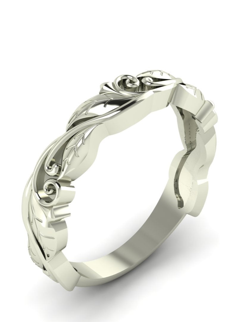 Levy Silver Art Noveau Ring