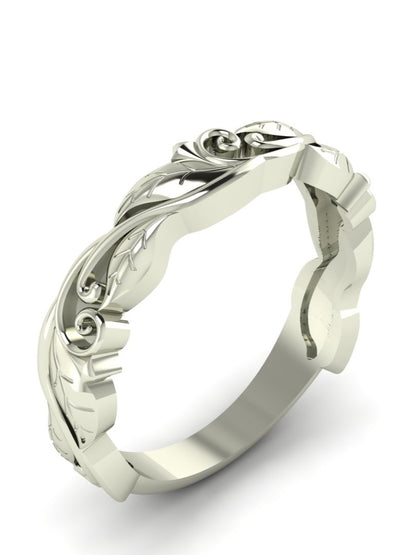 Levy Silver Art Noveau Ring