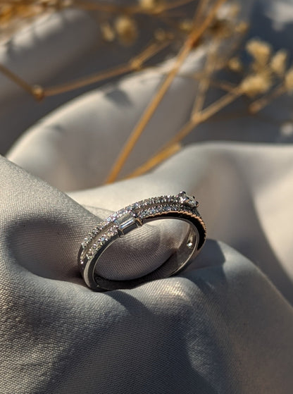 Raelyn Silver Diamond Ring