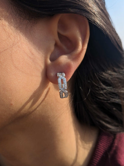 Cuban diamond earring