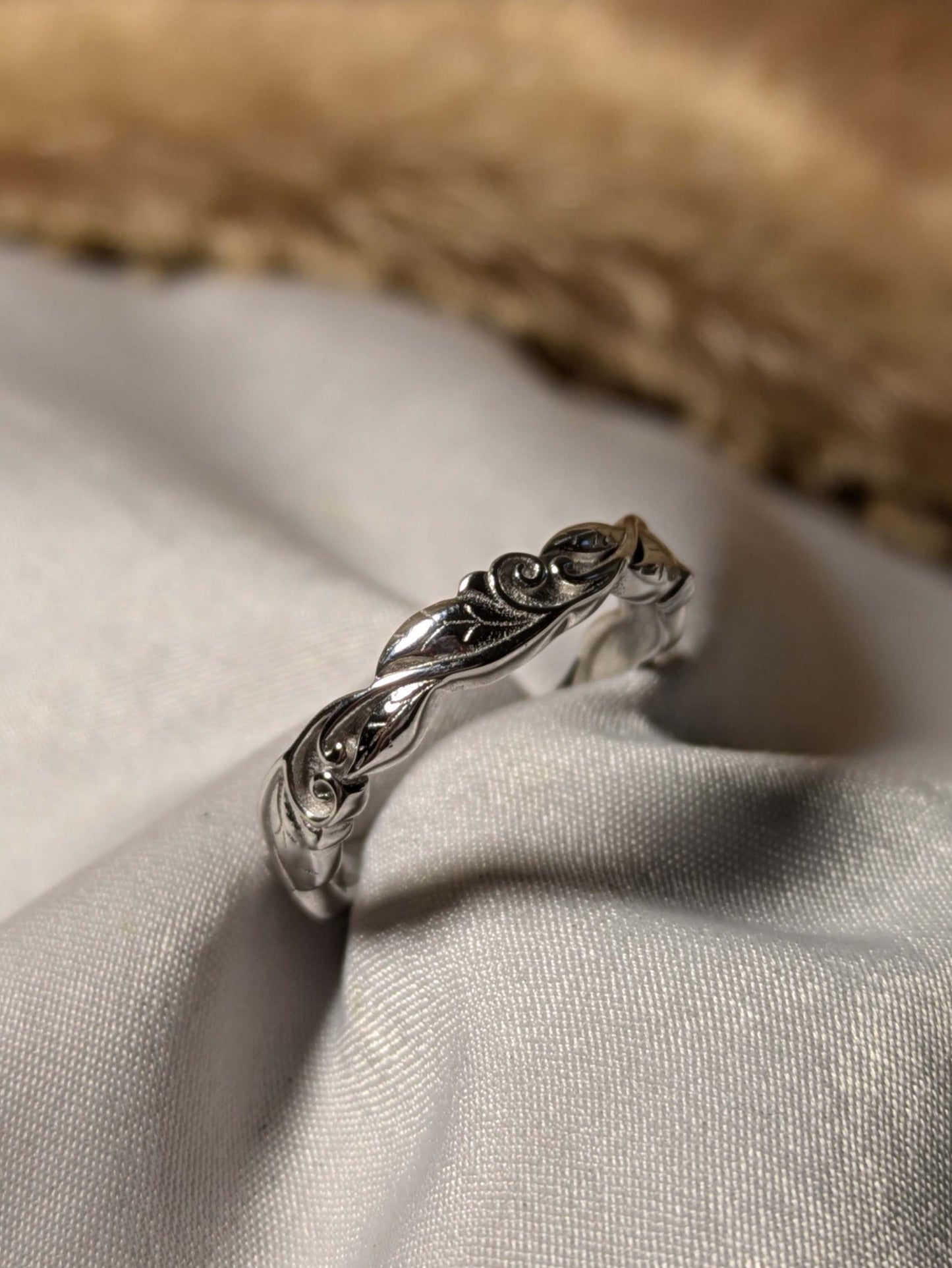 Levy Silver Art Noveau Ring