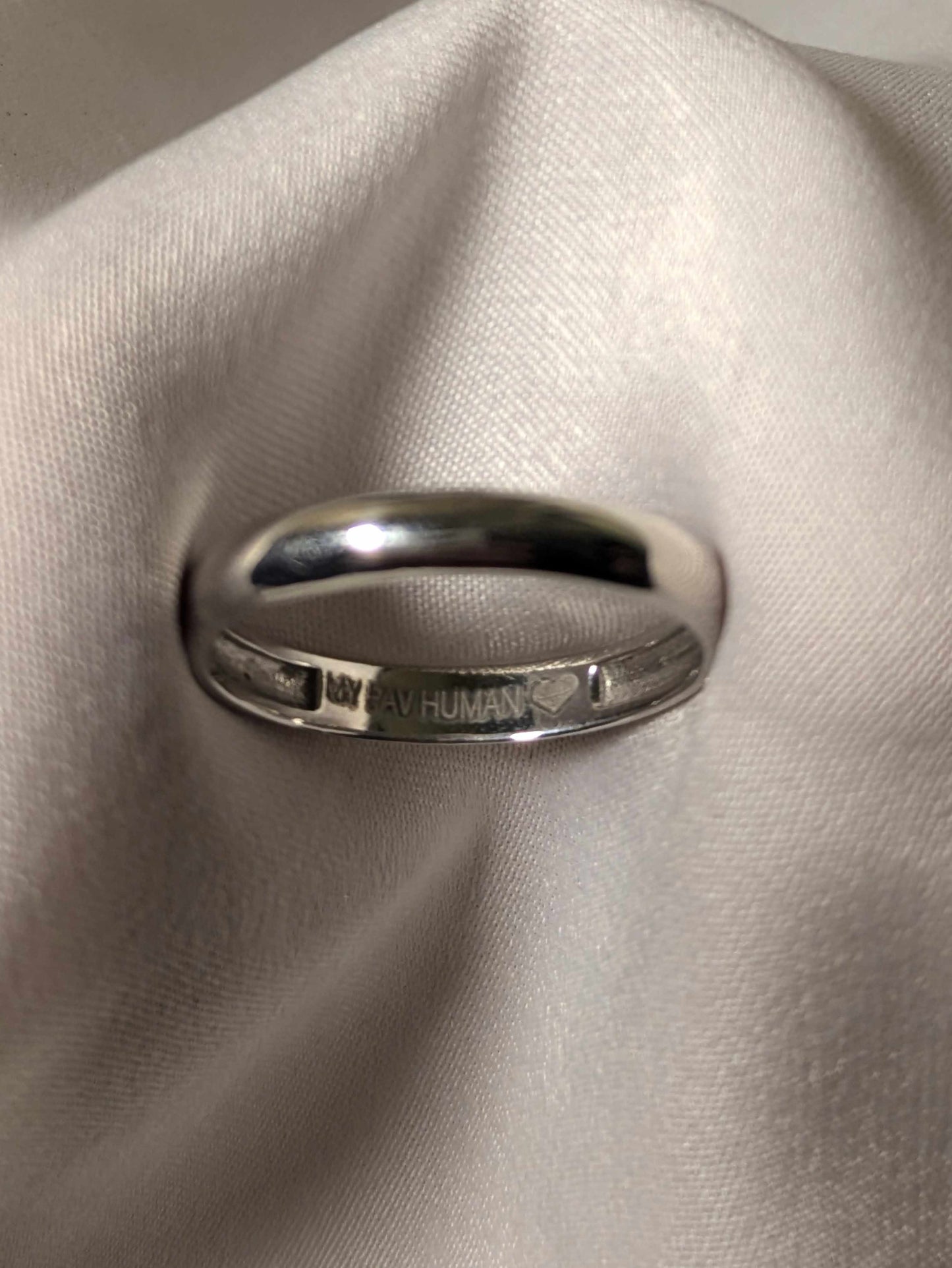 Sky Silver Sleek Band (Unisex)