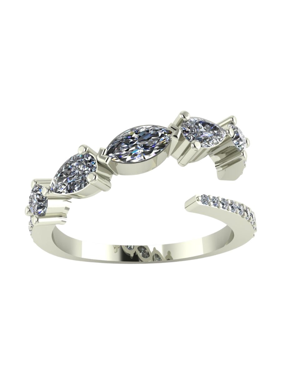 Amira Silver Diamond Ring - Gryfiny