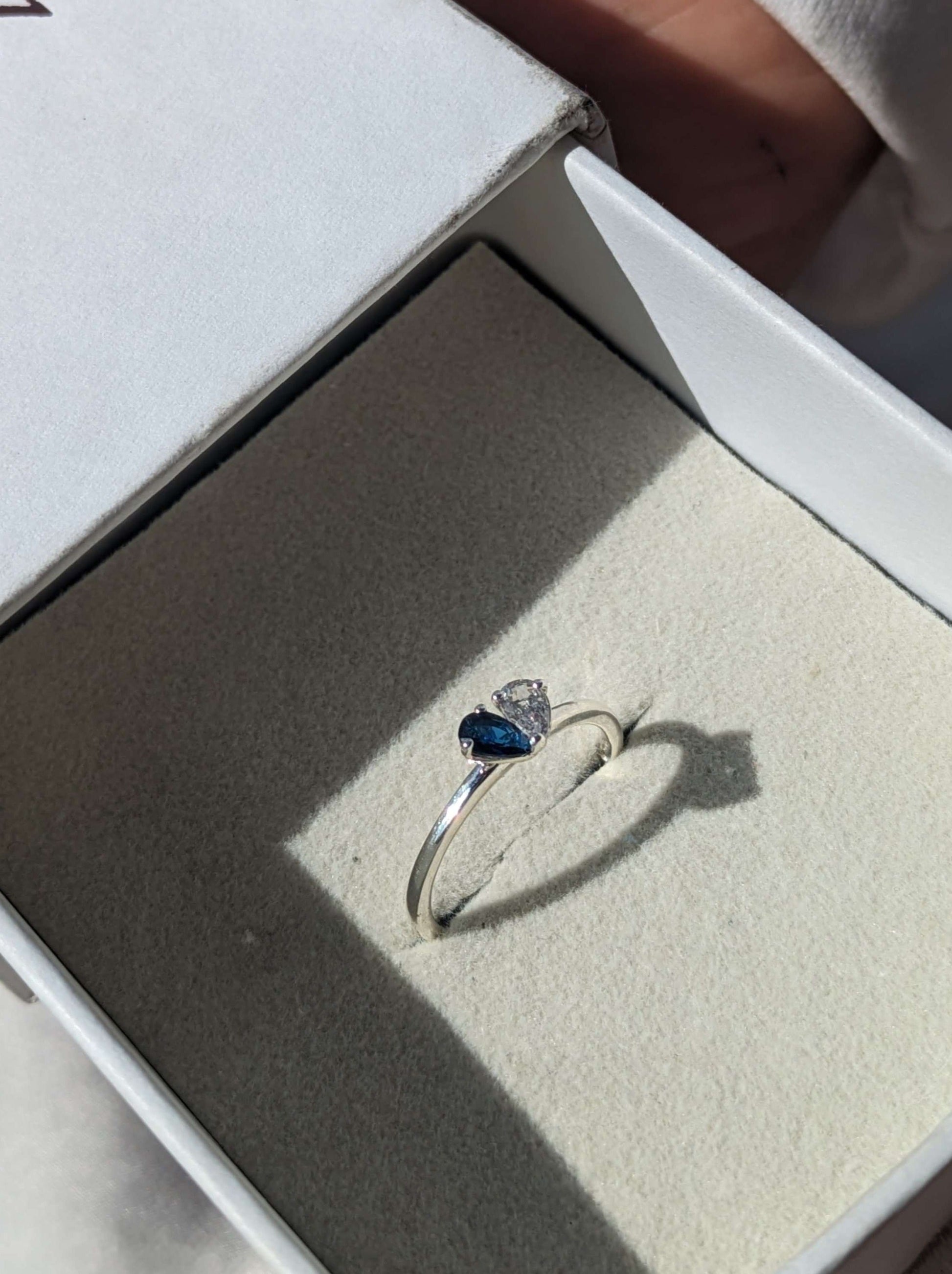 Anya Silver heart Ring - Gryfiny