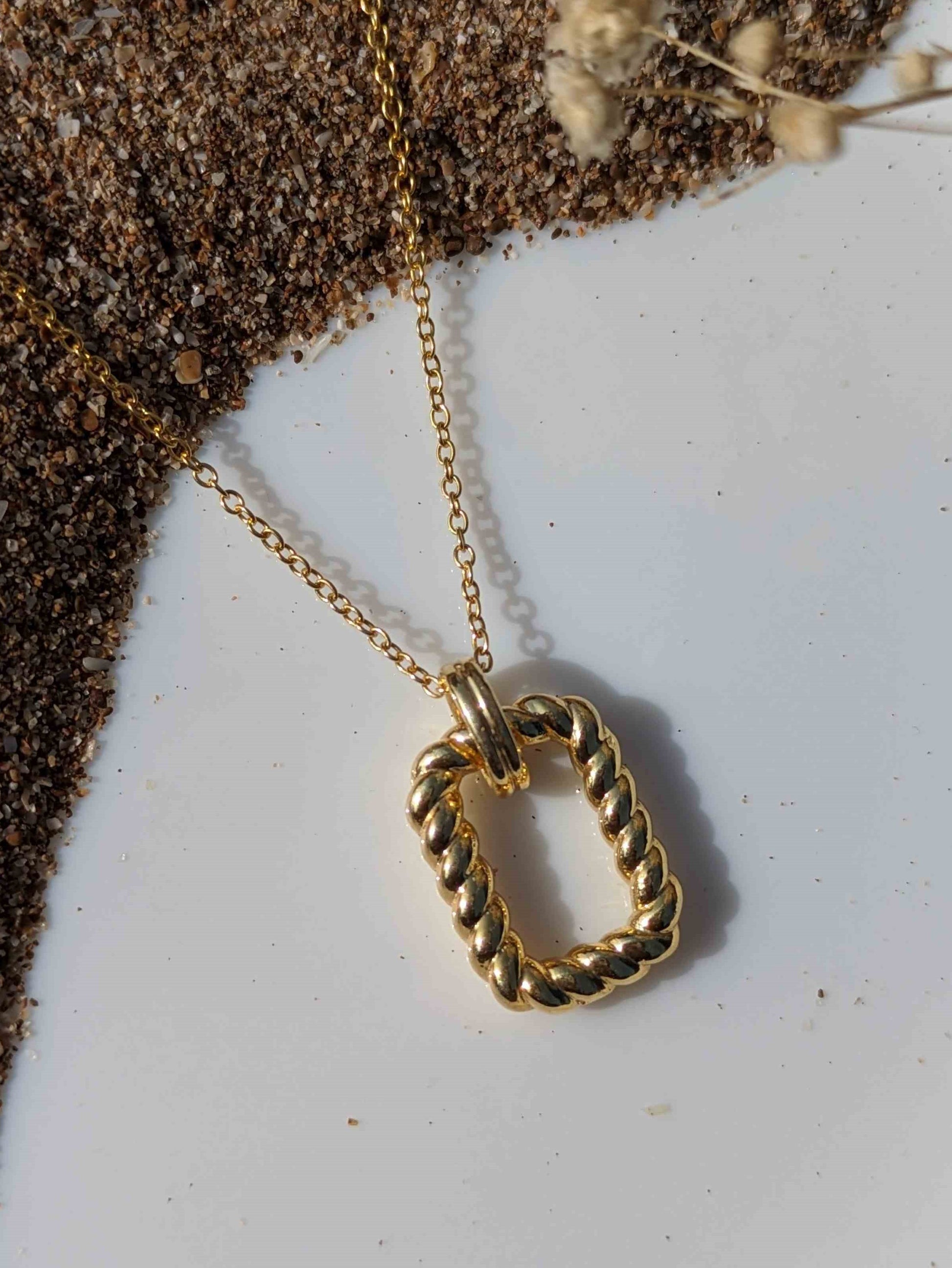 twisted rope pendant